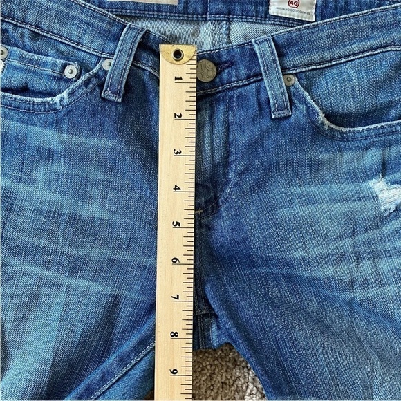AG Adriano Goldschmied The Legging Ankle Super Skinny Jeans Sz 25R Distressed - Picture 10 of 11